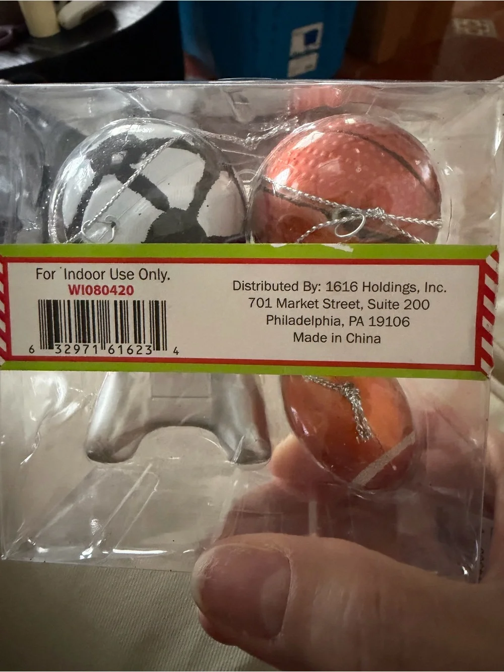Slam Dunk! Football, Basketball, Soccer & Game Controller- Holiday Christmas Orn